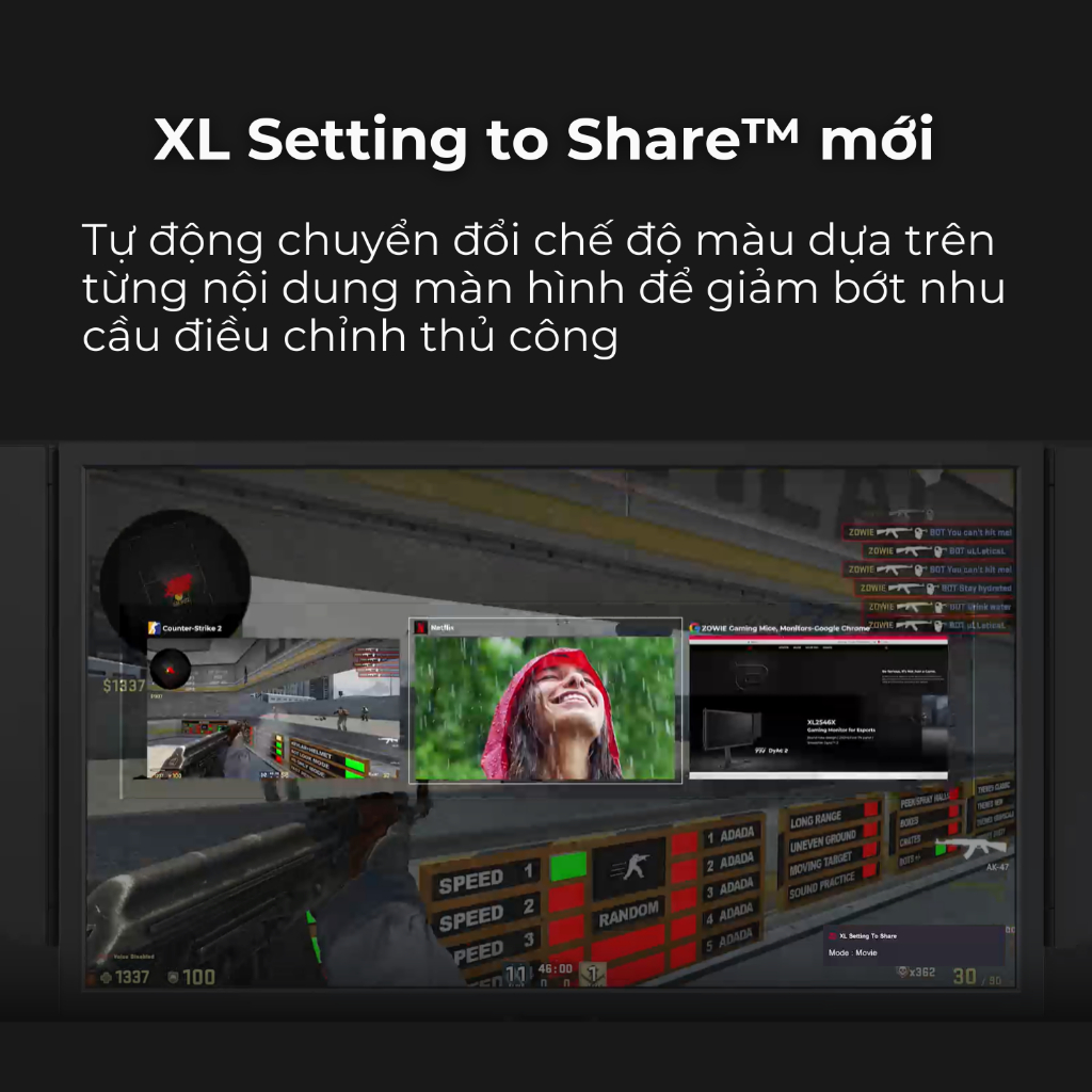 [MỚI] Màn hình gaming eSports BenQ ZOWIE XL2586X _ 24.1 inch Fast TN 540Hz DyAc™2 | BigBuy360 - bigbuy360.vn