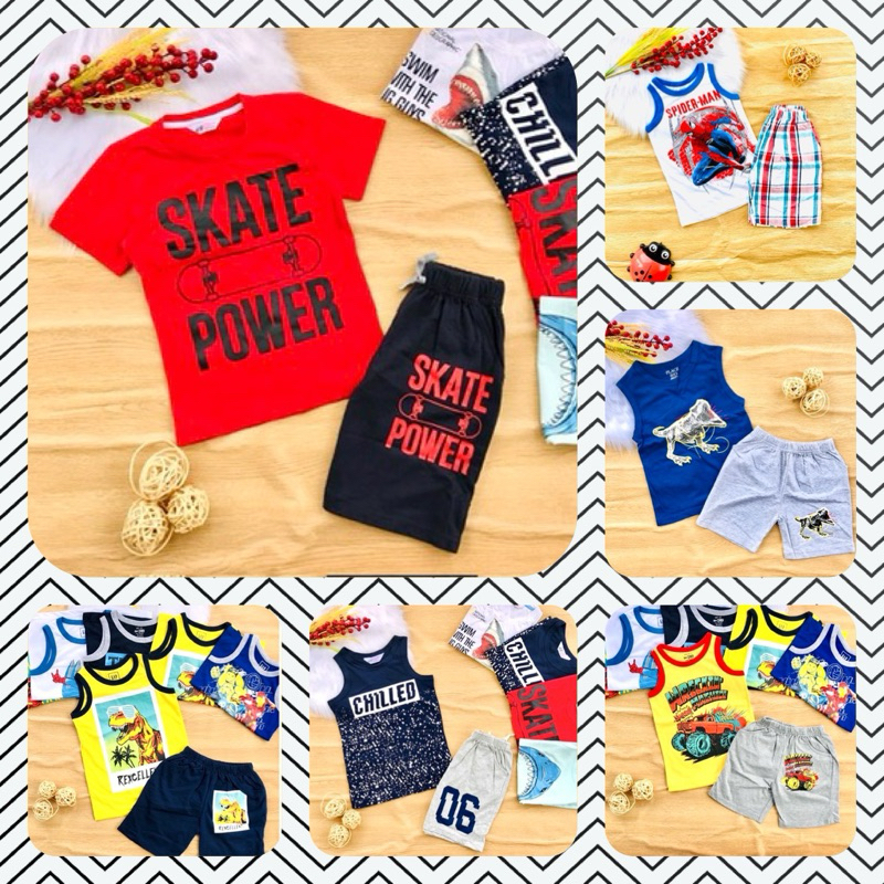 🍭 Bộ cotton Place xuất bé trai từ 15-50kg