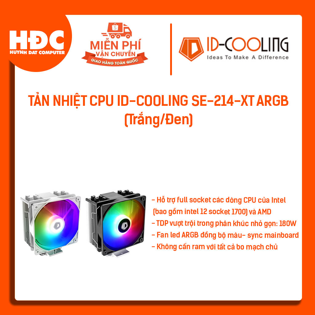 TẢN NHIỆT CPU ID-COOLING SE-214-XT ARGB