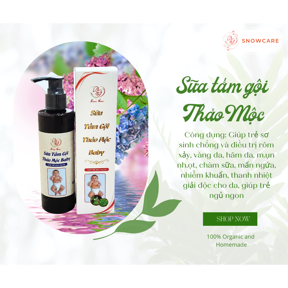 Sữa tắm bé thảo mộc