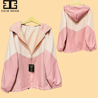 Áo khoác dù 2 lớp form rộng 45-70kg dáng rộng unisex