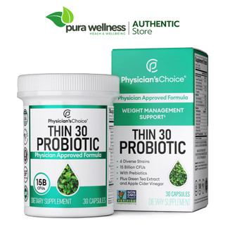 Physician's CHOICE Thin 30 Probiotics 30 viên giúp kiểm soát cân nặng và đầy hơi