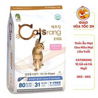 (CÓ QUÀ TẶNG) Catsrang - Thức Ăn Hạt Cho Mèo Mọi Lứa Tuổi - 2kg - 5kg
