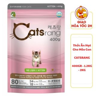 (CÓ QUÀ TẶNG) Catsrang - Thức Ăn Hạt Cho Mèo Nhỏ 400gr (túi zip) - 1.5kg - 2kg