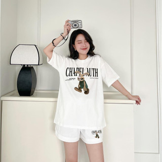 Áo thun nam nữ, Bộ thun nữ siêu dễ thương chất cotton mềm mịn thoáng mát thấm hút mồ hôi - CPT87
