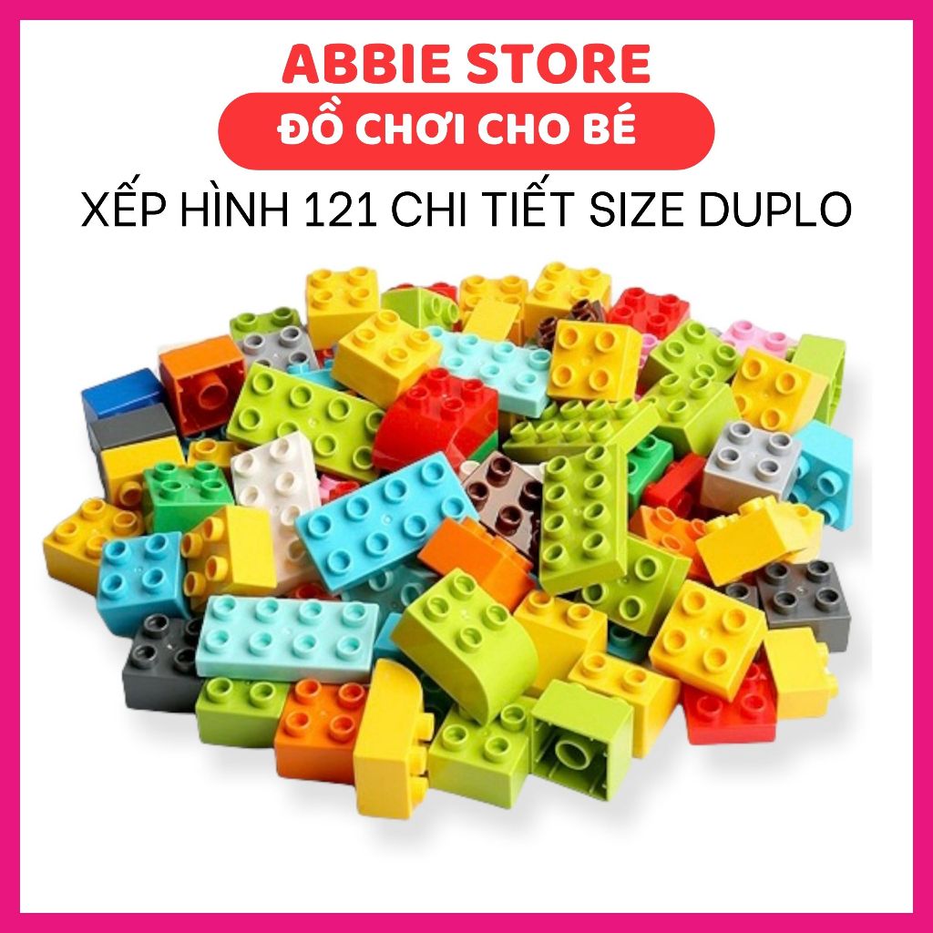 Đồ Chơi Xếp Hình Cho Bé Lắp Ráp Sáng Tạo, Gạch Loại To 121 Chi Tiết, Phù Hợp Cho Bé Từ 3 Tuổi Phát Triển Tư Duy