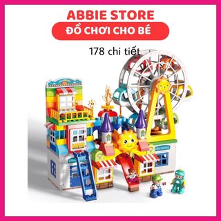 Đồ Chơi Xếp Hình Đu Quay -  Feelo 178 chi tiết - Abbie Store