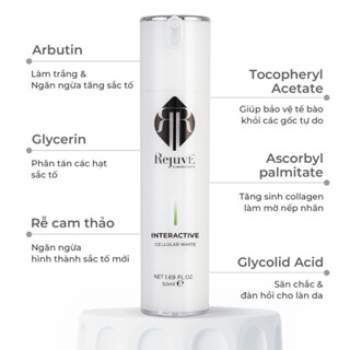 Tinh chất trắng sáng, mờ nám và ức chế hình thành nám  REJUVE INTERACTIVE Cellular Ưhite