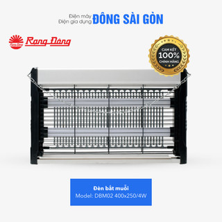   RẠNG ĐÔNG  Đèn bắt muỗi Rạng Đông máy thu hút côn trùng thông minh treo tường UV model DBM02 400x250 4W 