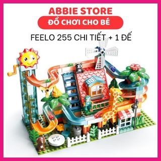 Đồ Chơi Xếp Hình Lắp Ráp 255 Chi Tiết, Hãng Feelo Ghép Khối Cho Trẻ Em Sáng Tạo, Phát Triển Trí Tuệ Cho Bé.