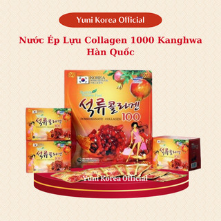 Nước Ép Lựu Collagen 1000 Kanghwa Hàn Quốc Daedong Ginseng Hộp 30 Gói x 80Ml