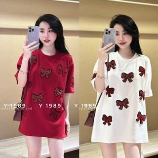 Áo thun nơ đính đá siu đẹp