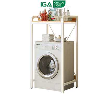 Kệ máy giặt cửa trên thông minh khung thép chống ghỉ phủ sơn tĩnh điện thương hiệu IGA - Gm115