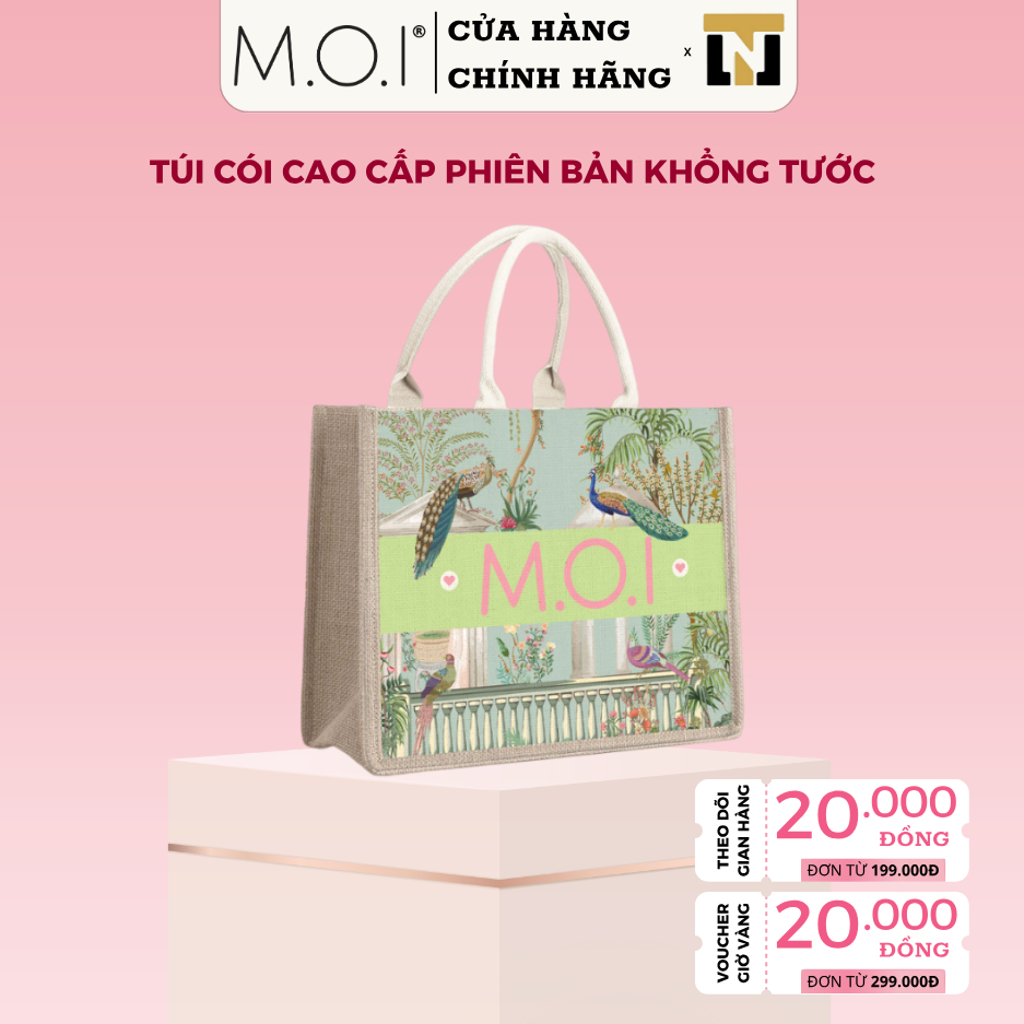 Túi cói phiên bản giới hạn M.O.I Cosmetics Make Over Image 10*25*30 cm