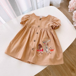 Váy bé gái dài tay thiết kế cao cấp O.P kids