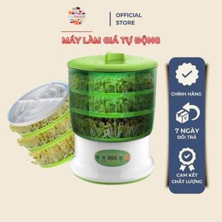 Máy làm giá đỗ tại nhà 3 tầng tự động dvn_shophouse - Thuận tiện Trồng giá đỗ rau mầm  - Lỗi 1 đổi 1 14 ngày