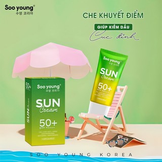 Kem chống nắng soo young sooyoung korea kháng nắng vật lý 50ml/10ml