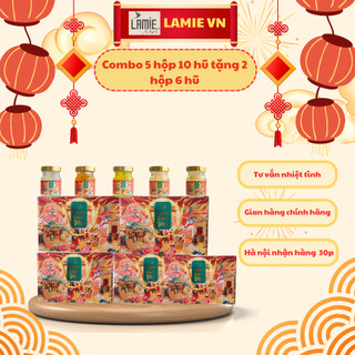Yến Sào NHA TRANG - Hộp quà mua 5 hộp 10 tặng 2 hộp 6 hũ