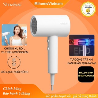 Máy sấy tóc ion âm xiaomi ShowSee A1-W - Công suất mạnh mẽ 1800W- Máy sấy tóc showsee chống xù rối
