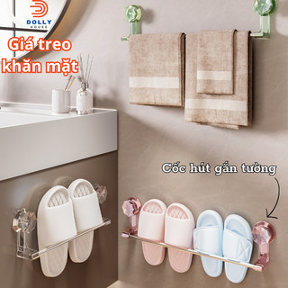 Giá Treo Đồ, Giá Treo Khăn Tắm Có Cốc Hút Dính Tường Thiết Kế Thông Minh Tiện Lợi Không Cần Khoan Đục Dolly House