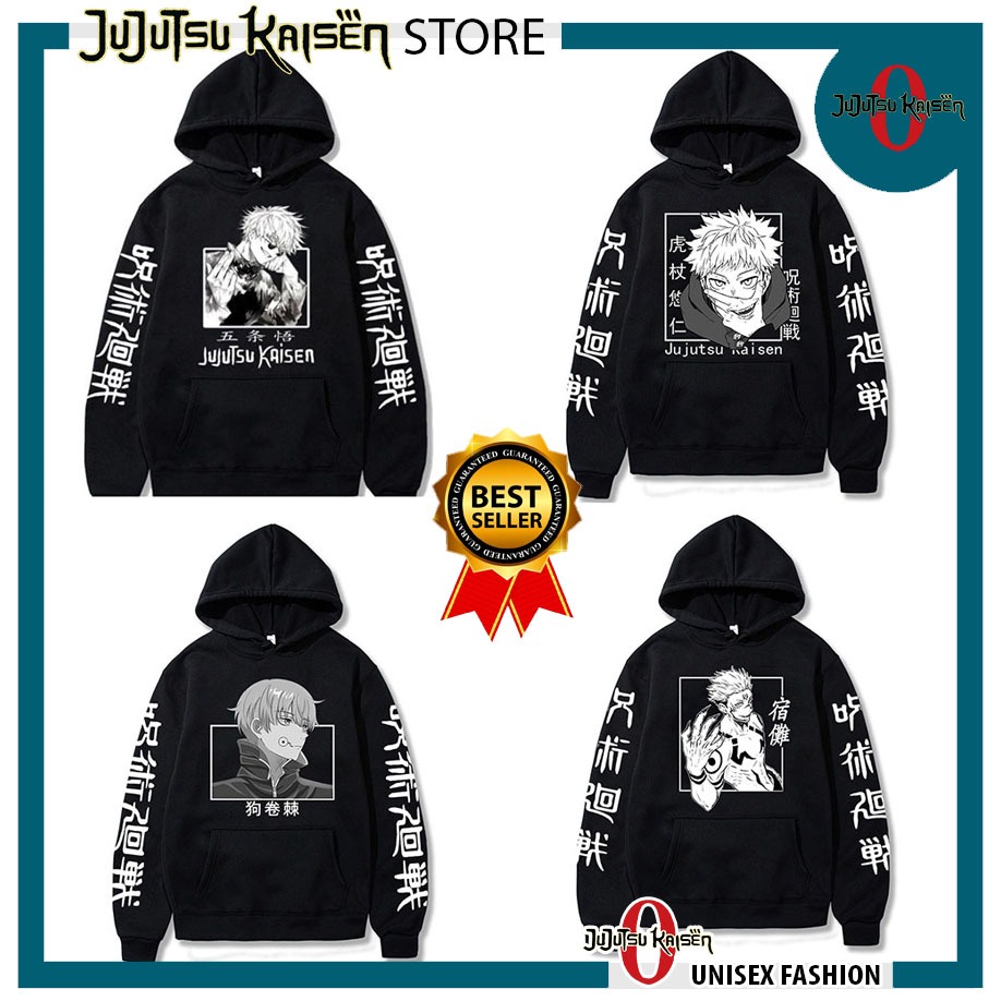 Áo hoodie Jujutsu Kaisen Gojo Satoru - Toge Inumaki - Sukuna anime manga