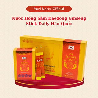 Nước hồng sâm daedong ginseng stick daily hàn quốc hộp 60 gói x 10gr, tăng cường hệ miễn dịch, điều hoà ổn định huyết áp