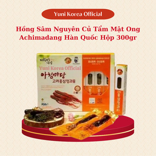 Hồng sâm nguyên củ tẩm mật ong achimadang hàn quốc hộp 300gr, tăng cường miễn dịch và nâng cao sức khỏe