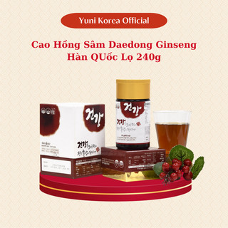 Cao hồng sâm tinh chất 100% cao cấp daedong ginseng hàn quốc hộp 240g, tăng cường hệ miễn dịch