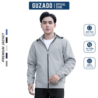 Áo khoác gió nam GUZADO cao cấp chống nước chống gió cao cấp,giữ ấm tốt,kháng bụi tốt GAKG15