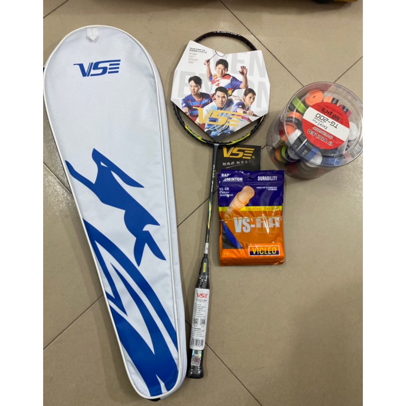Vợt cầu lông VS CHÍNH HÃNG khung carbon chịu lực căng tới 13,5kg