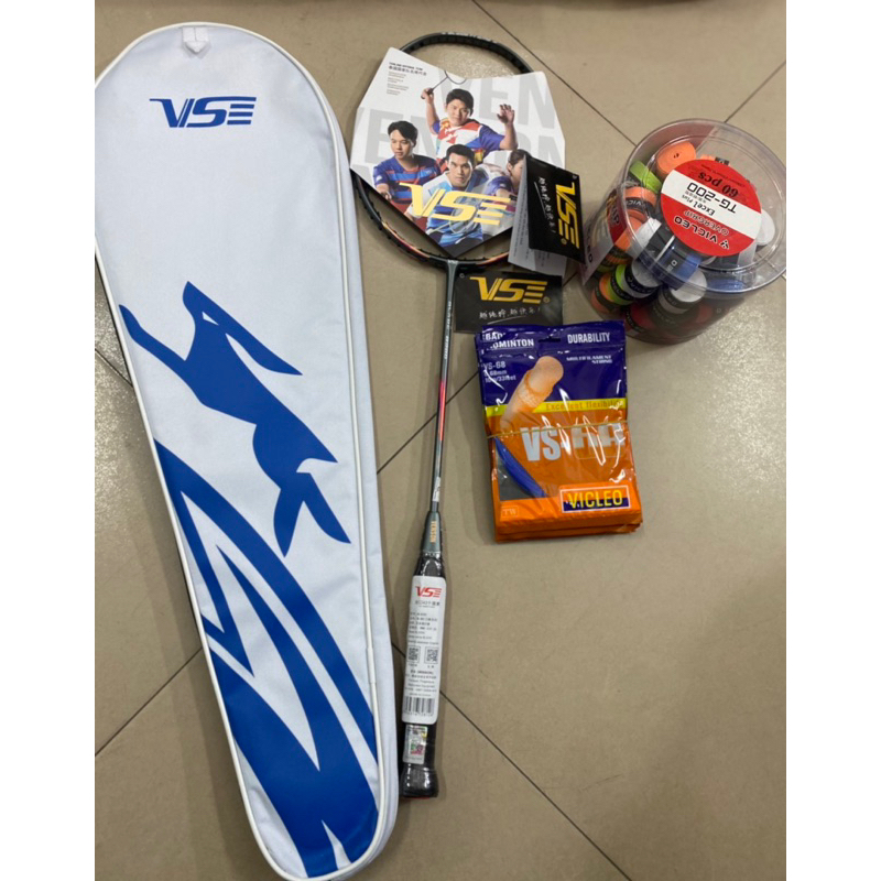 Vợt cầu lông VS CHÍNH HÃNG khung carbon chịu lực căng tới 13,5kg