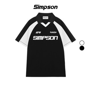 Áo Polo Phối Cổ Thể Thao Local Brand Simpson Polo Unisex Nam Nữ Oversize - PS05
