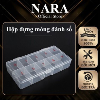 Hộp nhựa đựng móng giả có đánh số - hộp đựng móng giả to, nhỏ - hộp để móng giả chuyên dụng trong ngành nail