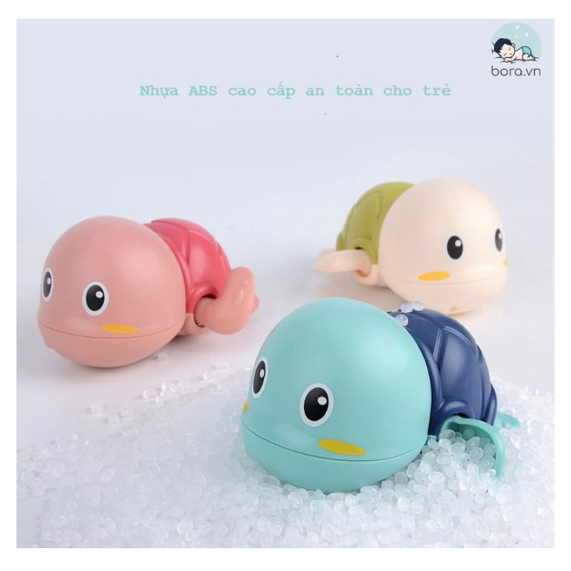 rùa vặn cót bơi trong nước