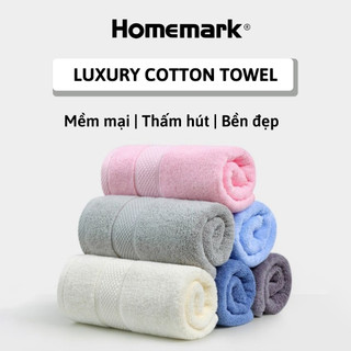 Khăn tắm cotton nguyên chất 100% cho trẻ em HOMEMARK hàng cao cấp xuất khẩu siêu dày mềm mại thấm hút nước