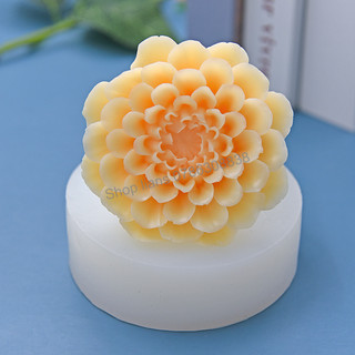 SG - Khuôn silicon hình hoa thược dược làm banh rau câu 3d, 4d
