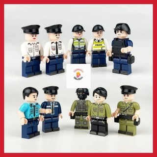 Đồ chơi lắp ráp Combo 10 Minifigure cảnh sát quân đội Mỹ
