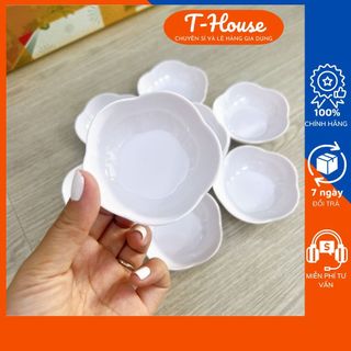 Chén nhựa hình hoa fataco cc50 - chén chấm đựng nước mắm, gia vị