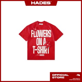 ÁO THUN UNISEX HADES FLEURS RED TEE 100% COTTON - HADES BRAND CHÍNH HÃNG