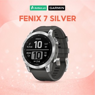 Đồng hồ thông minh Garmin Fenix 7 Silver with Graphite Silicone Band