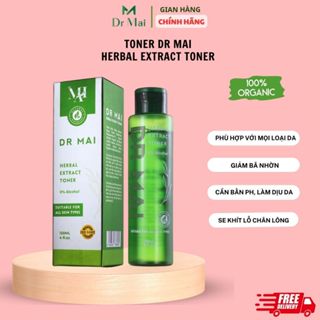 Dr Mai, Toner Dr Mai, Nước Hoa Hồng, Herbal Extract Toner 120ml dưỡng ẩm dành cho da mụn, da nhạy cảm