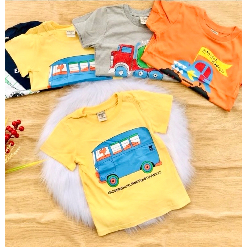 💥Áo cotton xuất place & carter’S bé trai 10-30kg