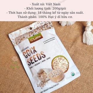 [C'LAVIE] HẠT BÍ, Ý DĨ HỮU CƠ - 200G