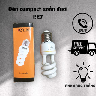 Bóng đèn xoắn mini LBL 7w trắng