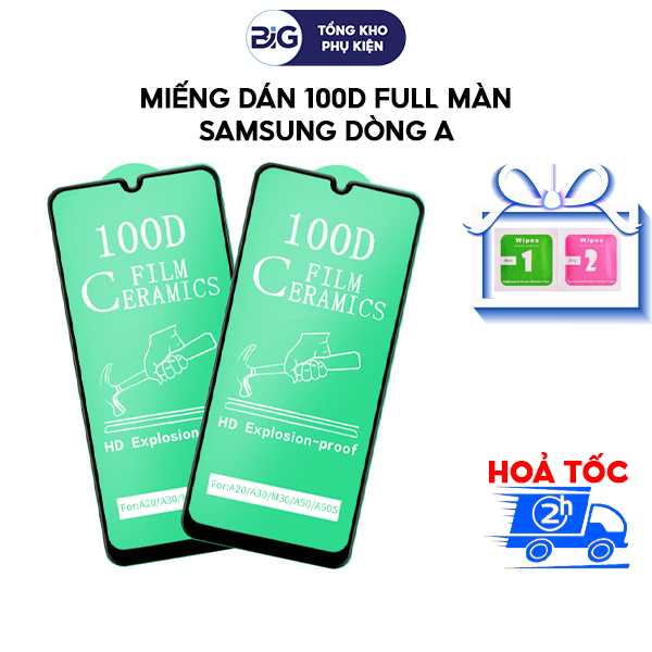 [ SamSung A ] Miếng dán cường lực 100D siêu dẻo Full Màn | SamSung A24, A34, A03, A13, A23, A33, A53, A32, A52,.....