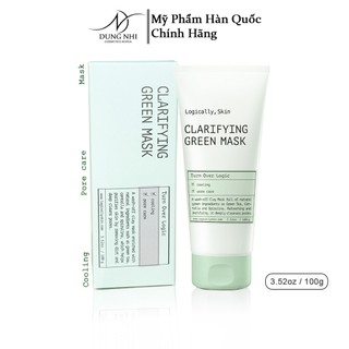 Mặt nạ trà xanh Logically, Skin Clarifying green mask 100g