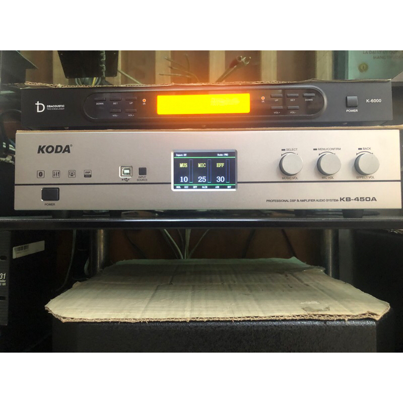 AMPLY LIỀN VANG KODA KB450A NEW 2024 (BLUETOOTH 5.0, CHIP DSP CAO CẤP, 500W/KÊNH * 2, ĐÁNH TỐT CẶP L