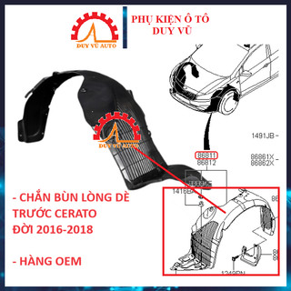 Cerato 2016-2018 chắn bùn lòng dè trước, chắn bùn tai xe kia cerato đời 2016 2017 2018