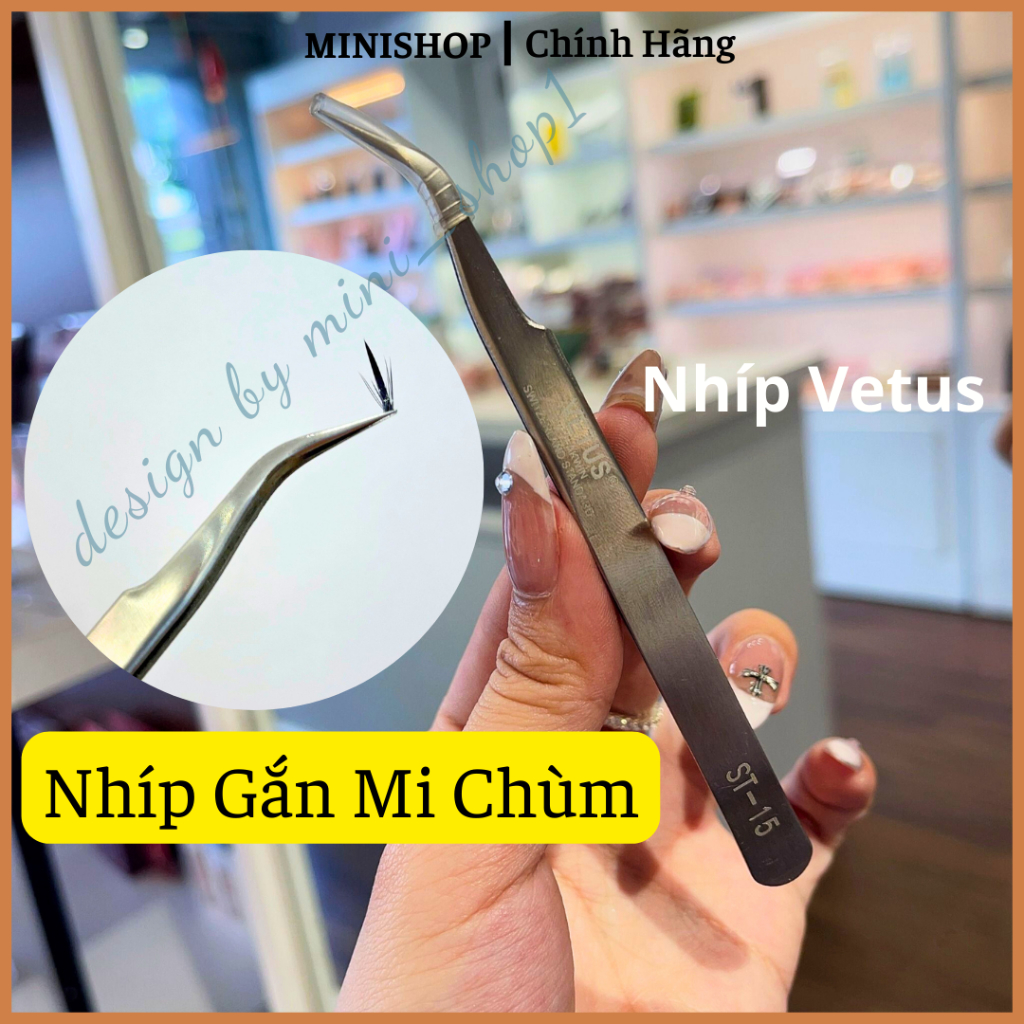 Nhíp Gắp Mi Chùm Mi Nối, Nhíp Gắn Mi Giả Tách Sợi Chùm Tự Nối