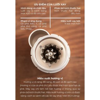 [VOLCANO] Máy xay cà phê G2 mini CAFE DE KONA